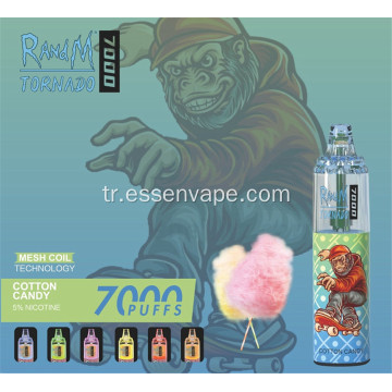 Şarj edilebilir tek kullanımlık vape randm kasırga 7k Almanya